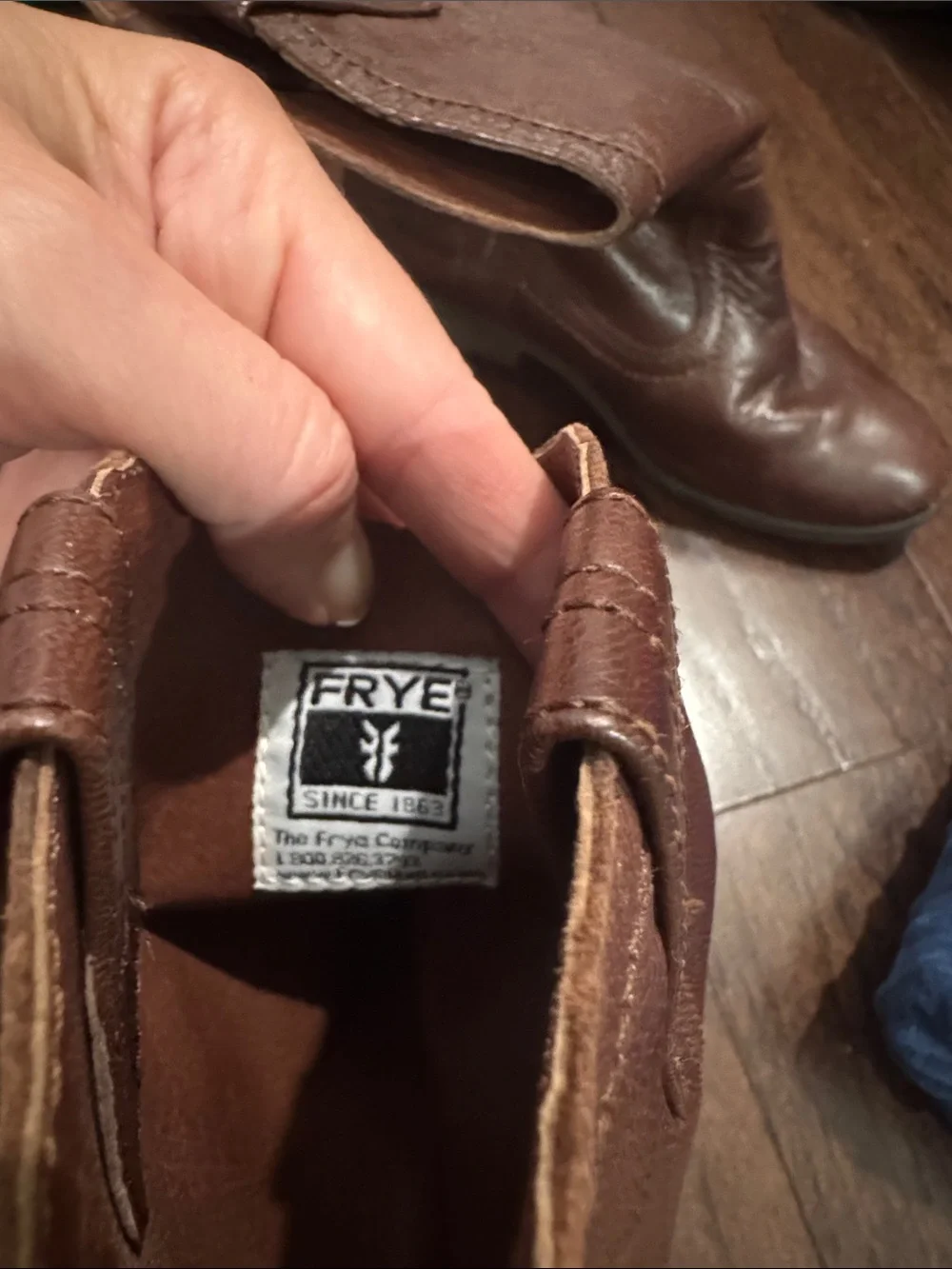 Frye Chocolate Brown Leather Ankle Boots